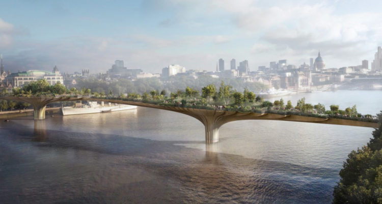London Mayor Sadiq Khan Scraps Plans for Garden Bridge Designed by Heatherwick Studio